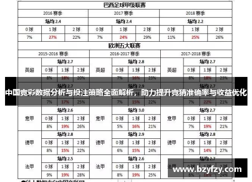 中国竞彩数据分析与投注策略全面解析，助力提升竞猜准确率与收益优化